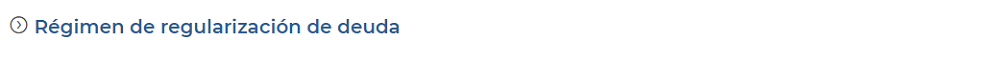 REGULARIZACION DE DEUDA