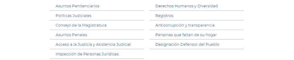 GOBIERNO, JUSTICIA, DERECHOS HUMANOS Y DIVERSIDAD