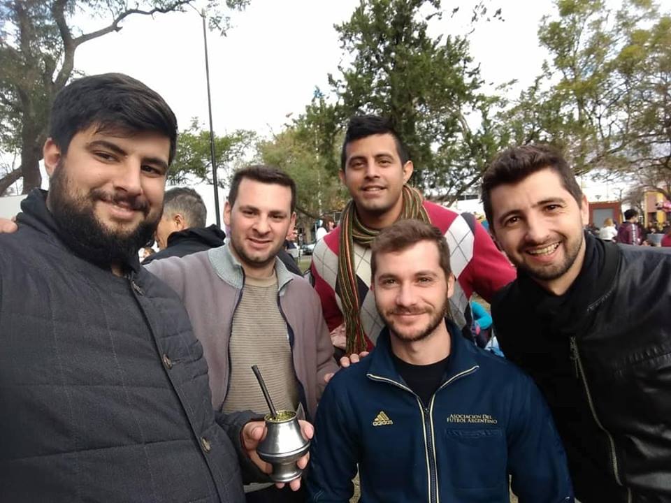 juan senn franco laorden nahuel aimar festejo barrio nueve de julio