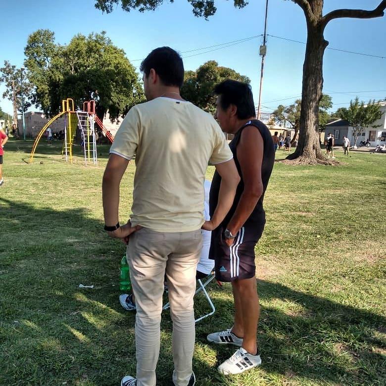 juan senn vecinos jugando a las bochas