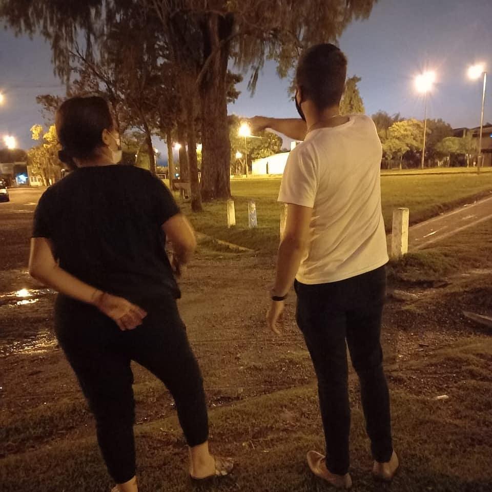 juan senn y valeria gutierrez en barrio fatima