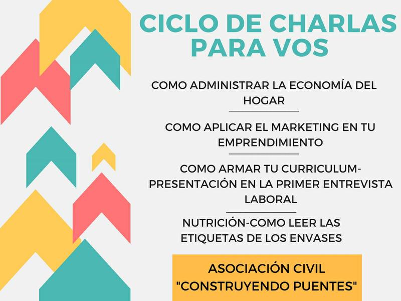 ciclo de charlas asociacion civil construyendo puentes