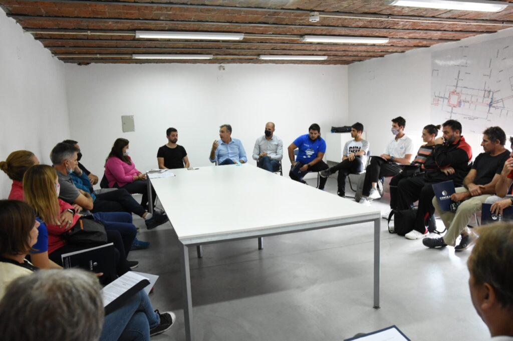 juan senn y representantes del atletismo